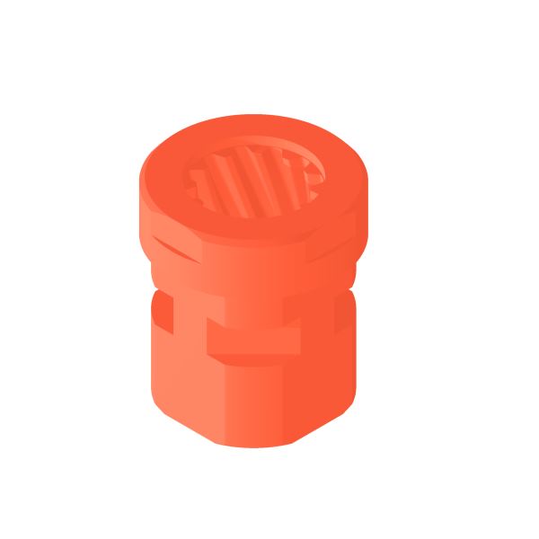 3051_20-04SteilgewindeMutterSG12x100P833RH Trapezgewinde Mutter 4 Kant