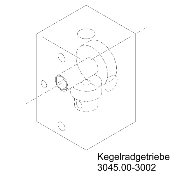 _Kegelradgetriebe_bevelgear_3045_00-3002-2 Kegelradgetriebe 5,5 Nm 1:1 oder 2:1 2:1 / ohne