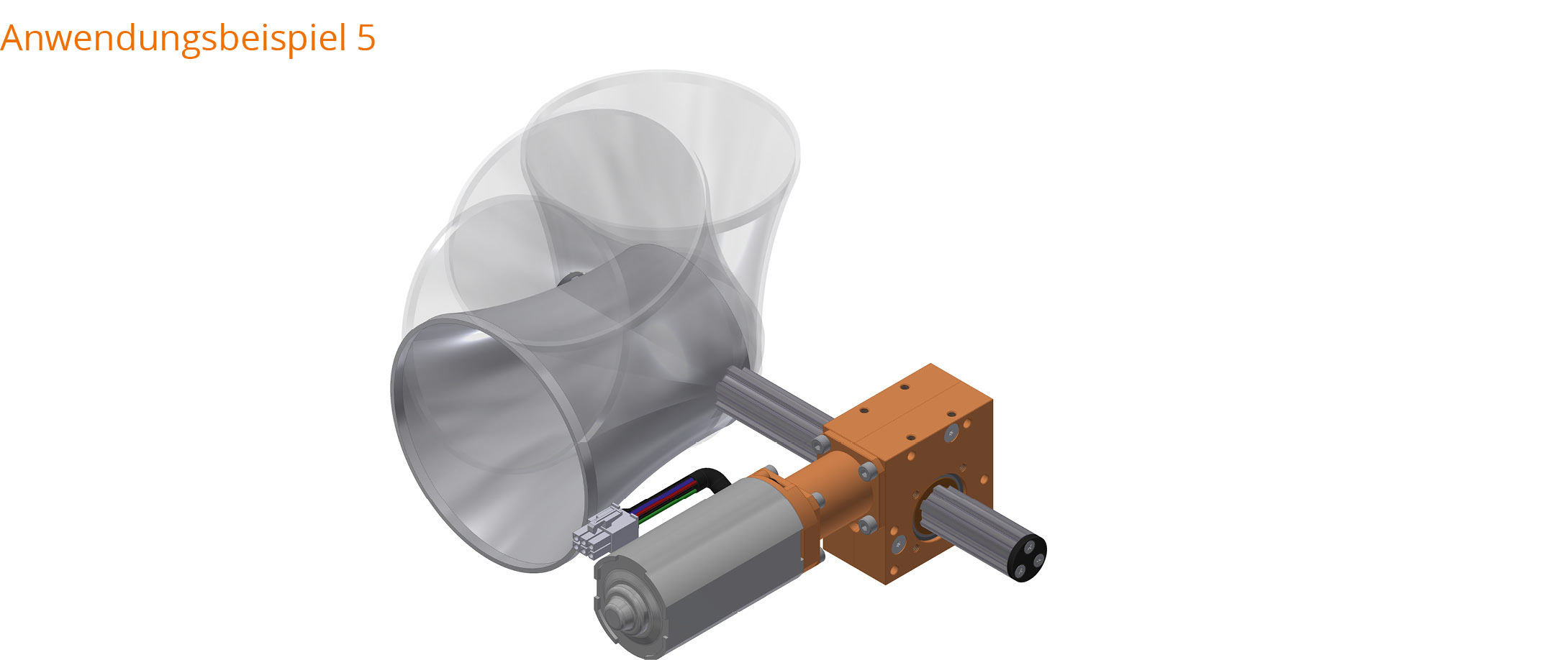 Worm gear reducer Ket-Motion 2020 with splined shaft connection