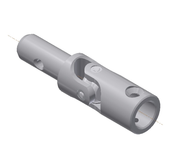 Alu Kreuzgelenk Ø 18 mm Bohrung 12 mm, Zapfen 11,9 mm 1 Stück