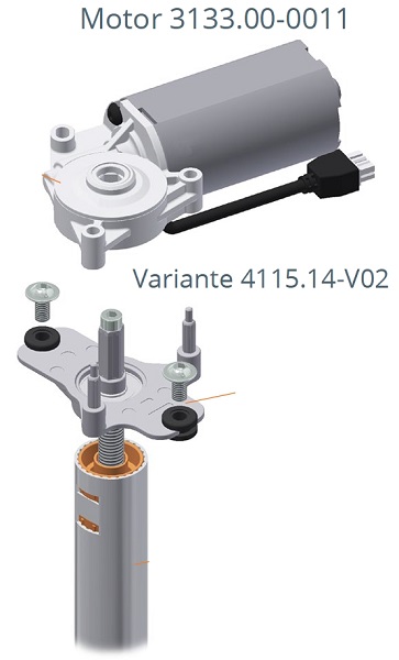 Synchronteleskop_Spindeleinheit_Zeichnung2uP2nYQ4heVWjK Synchronteleskop-Spindeleinheit mit Motoradapter l Einbaumaß 495mm Zeichnung2