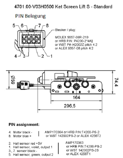 Ket-Screen_TV-Lift_bis25kg_500mm_Hub_Zeichnung2 Ket-Screen, TV-Lift bis 25 kg 500mm Hub Zeichnung3