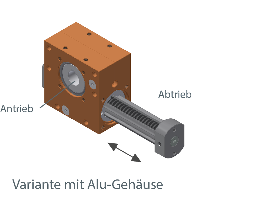 Lineargetriebe Ket-Motion 2020 mit Passfedernut Lineargetriebe Ket-Motion 2020 mit Passfedernut