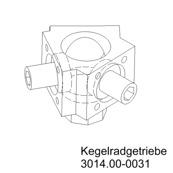 Winkelgetriebe 1,33:1 120° / 240° / 2 Nm / glasfaserverstärkter Kunststoff / nein