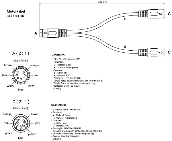 Y-Kabel_Handschalter Y-Kabel für Handschalter