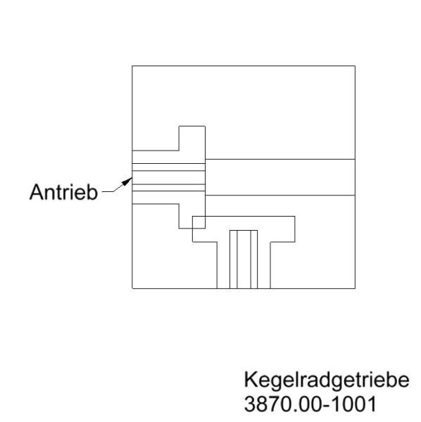Kegelradgetriebe innen 6kt SW6 / 2 Kegelradgetriebe innen 6kt SW6 / 2