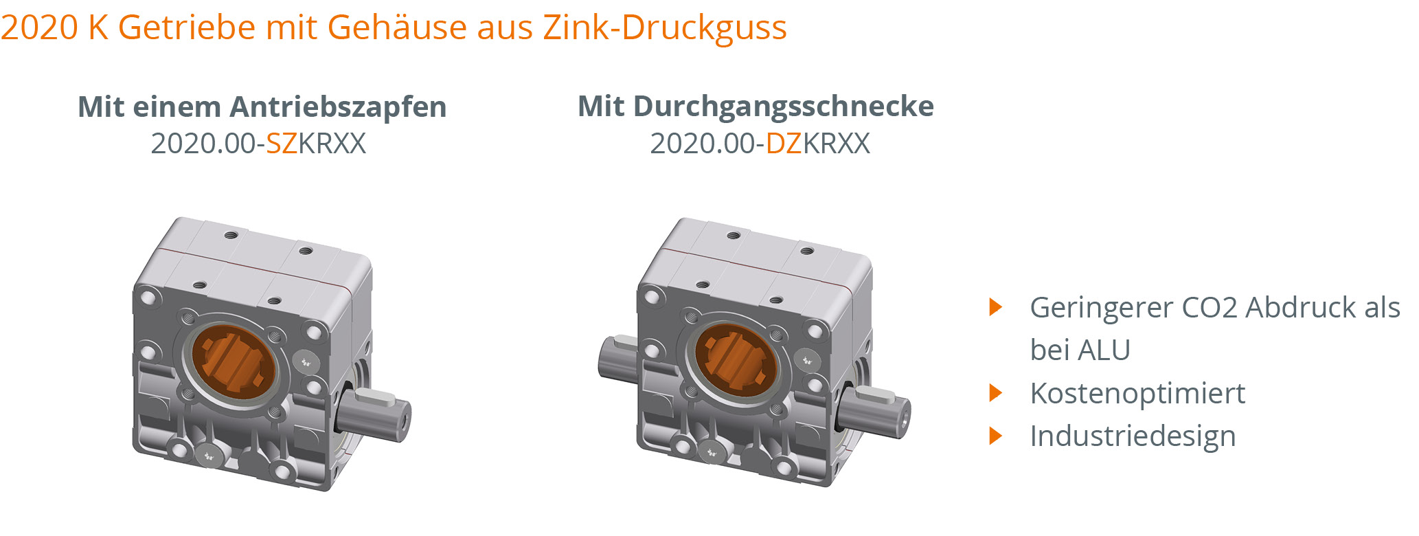 Worm gear reducer Ket-Motion 2020 with splined shaft connection