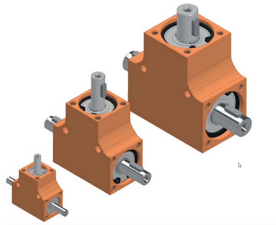 T-Getriebe 1:1 24 bis 1000 Ncm 8 Baugrößen