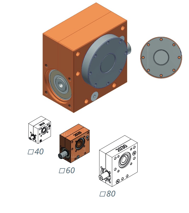 Schneckengetriebe mit Drehteller und einem Antriebszapfen 1,5 Nm - 15 Nm l 1:1 - 65:1 Schneckengetriebe mit Drehteller und einem Antriebszapfen 1,5 Nm - 15 Nm l 1:1 - 65:1