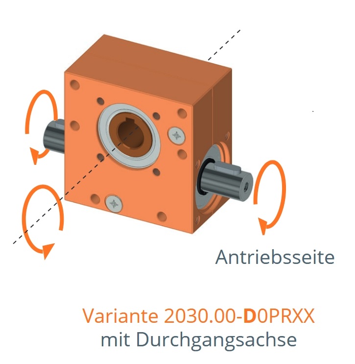 2022_05_17_11_01_31_2030_schneckenradgetriebe_de 2030 Schneckengetriebe mit Passfedernut und zwei Antriebszapfen 64:1 - 1:1 64:1
