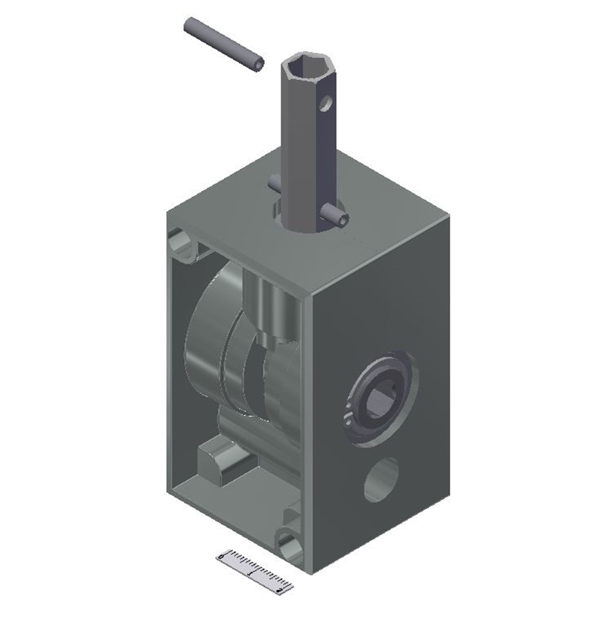 Tec24-3874_00-00-Bild Kegelradgetriebe  4 Nm  1:1,5