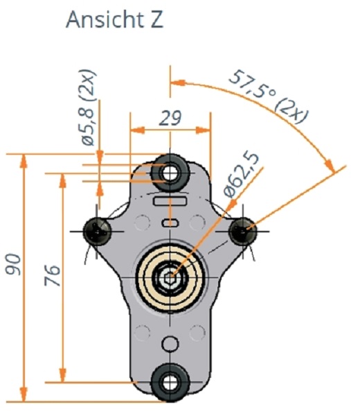 Synchronteleskop_Spindeleinheit_Zeichnung1cLh1dK1yZOslk Synchronteleskop-Spindeleinheit mit Motoradapter l Einbaumaß 495mm Zeichnung1