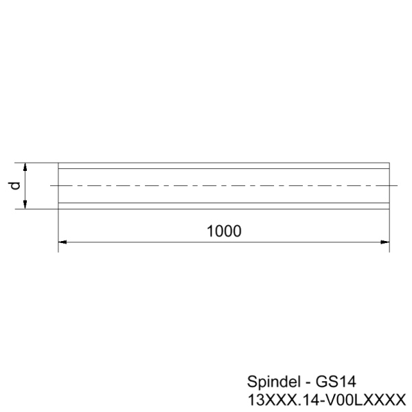 Trapezgewindespindel_SG14_Edelstahl_Zeichnung Trapezgewindespindel SG 14 Edelstahl Zeichnung