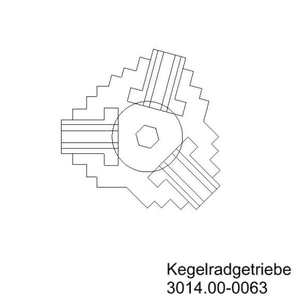 Winkelgetriebe 1,33:1 120° / 135° / 105° / 2 Nm / glasfaserverstärkter Kunststoff / nein