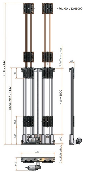Ket-Screen_TV-Lift_bis70kg_Zeichnung Ket-Screen TV-Lift bis 70kg Zeichnung