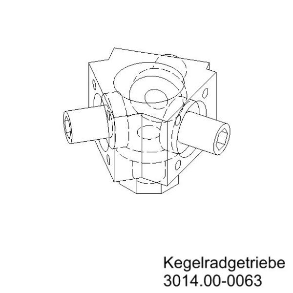 Winkelgetriebe 1,33:1 120° / 135° / 105° / 2 Nm / glasfaserverstärkter Kunststoff / nein