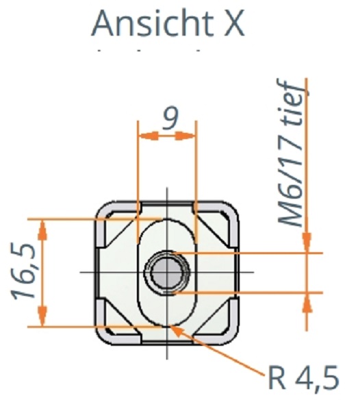 Kegelradgetriebe mit Spindeleinheit Hub 200 Zeichnung2