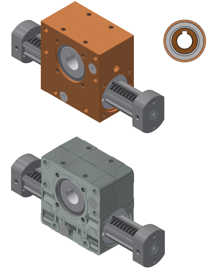 Lineargetriebe Ket-Motion 2020 mit Passfedernut Lineargetriebe Ket-Motion 2020 mit Passfedernut