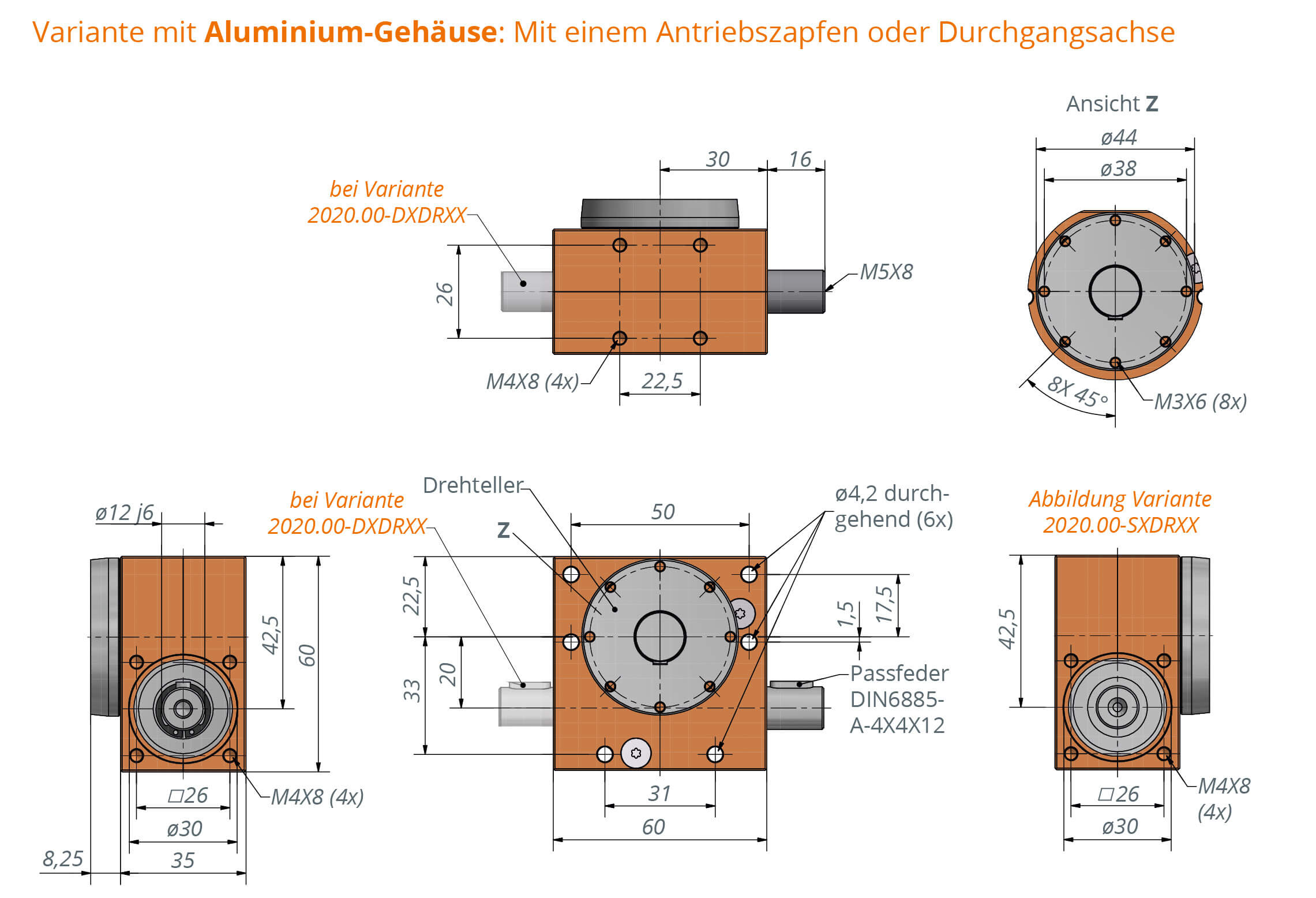 Schneckengetriebe Ket-Motion 2020 mit Drehteller  Schneckengetriebe Ket-Motion 2020 mit Drehteller