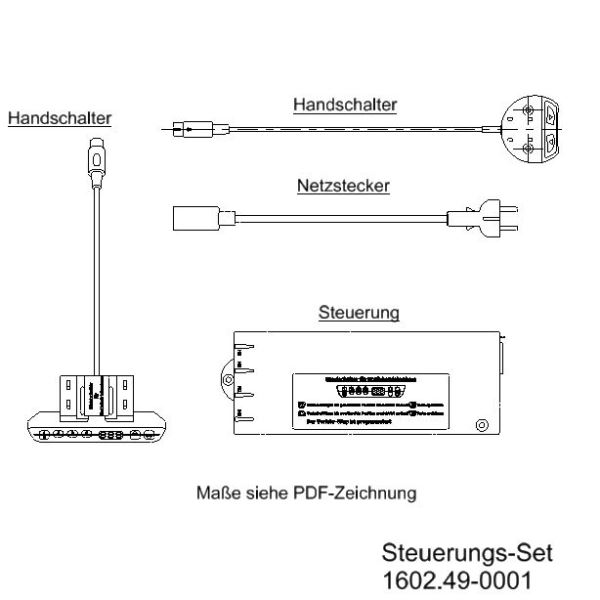 Steuerungsset für Getriebemotoren Steuerungsset 1 oder 2  Antrieb
