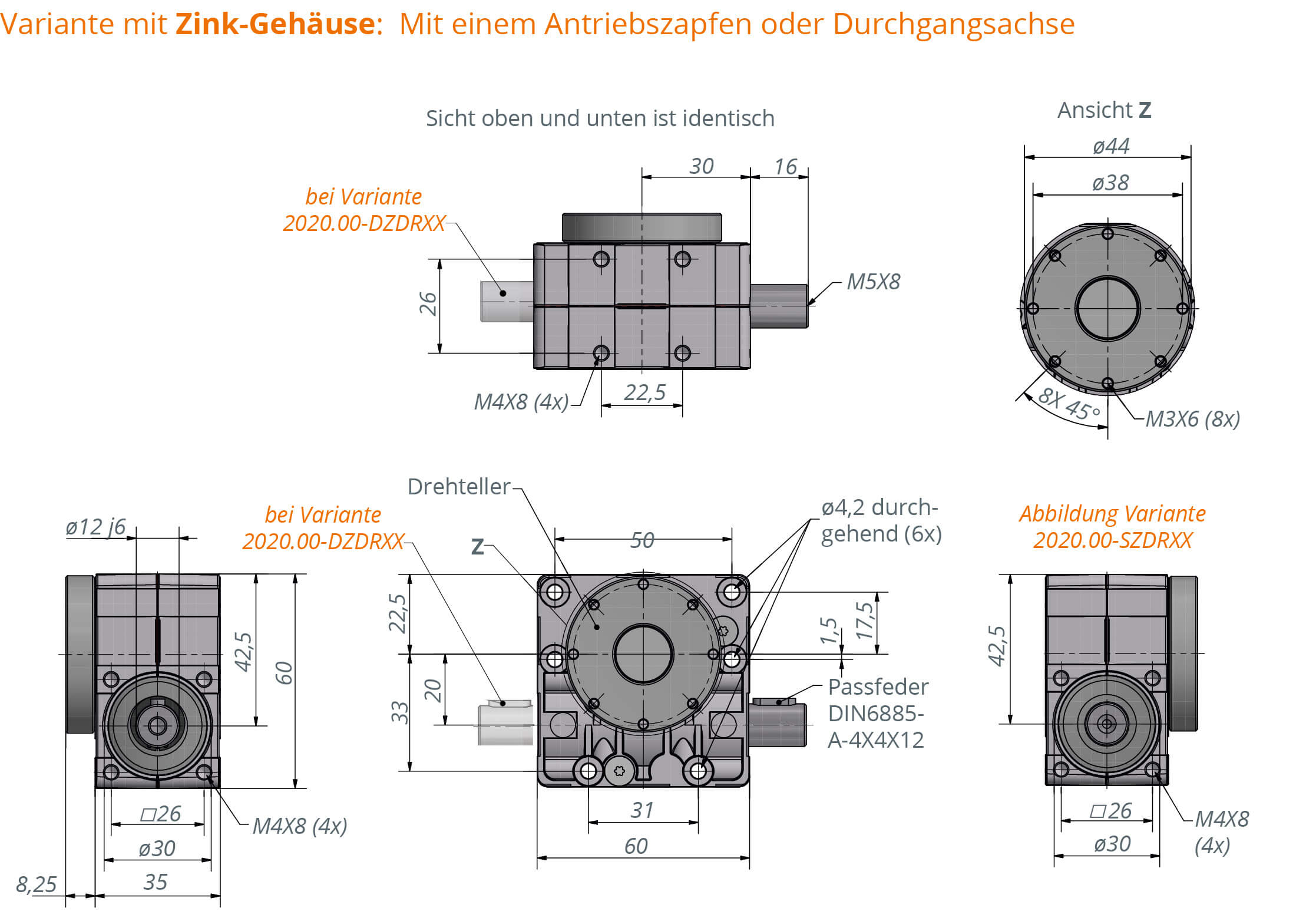 Schneckengetriebe Ket-Motion 2020 mit Drehteller  Schneckengetriebe Ket-Motion 2020 mit Drehteller