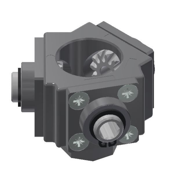 OS3014_00-0063Kegelradgetriebe120 Winkelgetriebe 1,33:1 120° / 135° / 105° / 2 Nm / glasfaserverstärkter Kunststoff / nein