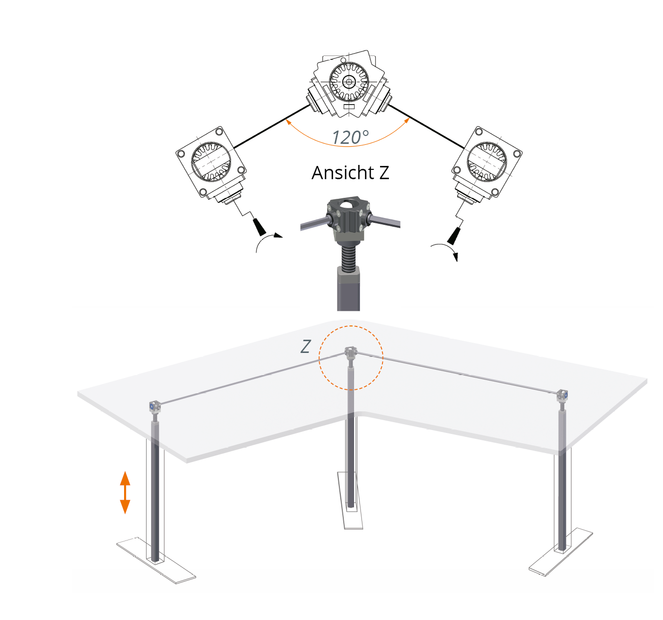 Umlenkgetriebe 3014 Umlenkgetriebe 3014
