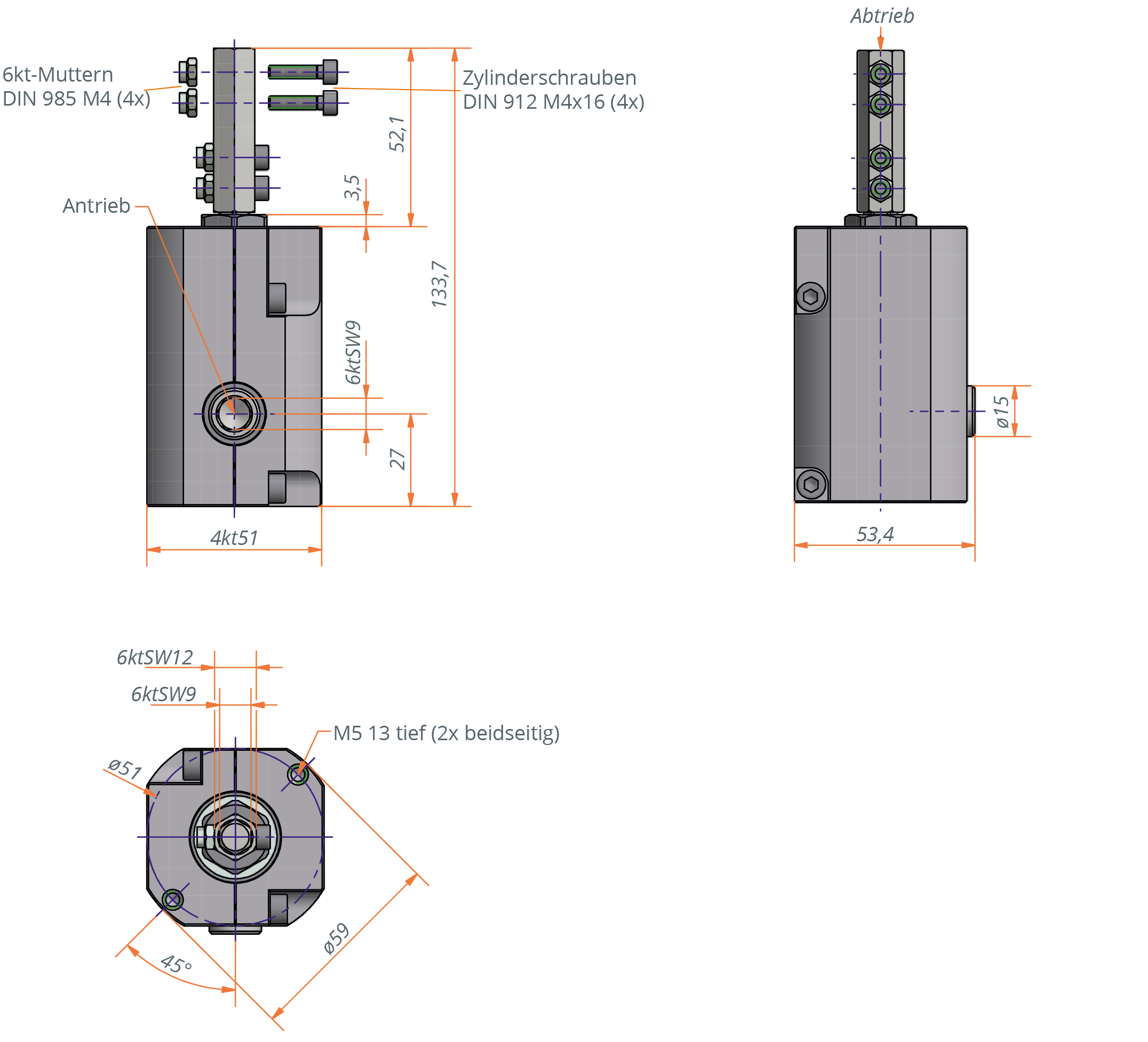 Bevel gear 3058