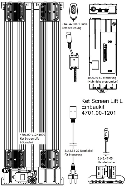 Ket-Screen_TV-Lift_bis70kg_Zeichnung1 Ket-Screen TV-Lift bis 70kg Zeichnung2