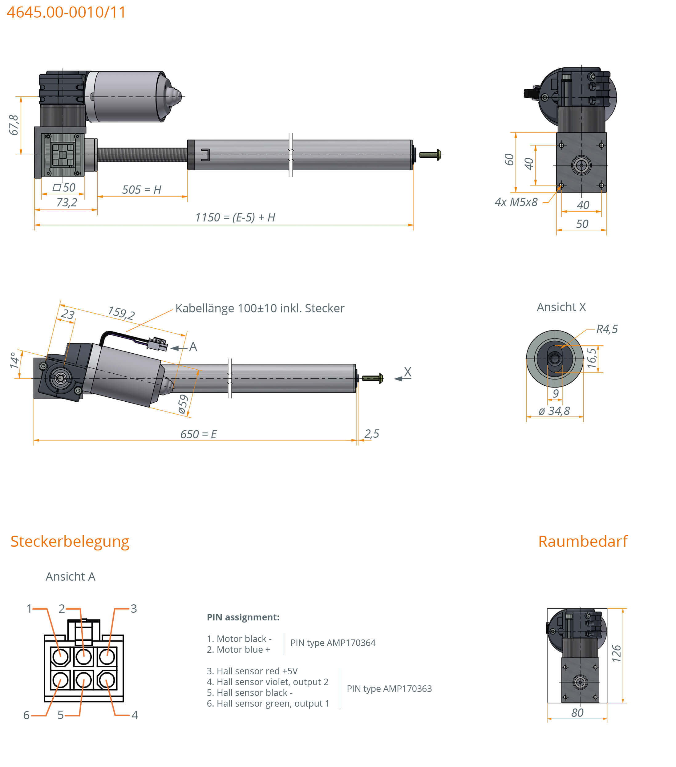 Inline spindle drive 4645 Heavy load