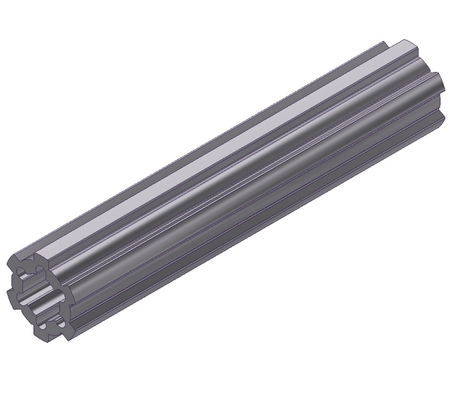 Image4117 Profilrohr l Keilnarbenprofil DIN 5463-6x16x20 l 6 Zähnel Länge 1000mm/2000mm