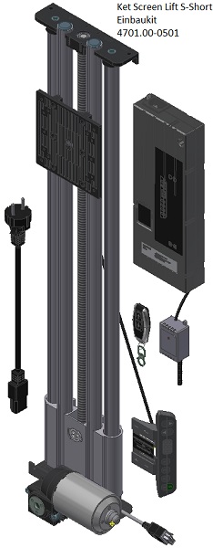 Ket-Screen_TV-Lift_bis25kg_600mm_Hub Ket-Screen, TV-Lift bis 25kg 600mm Hub