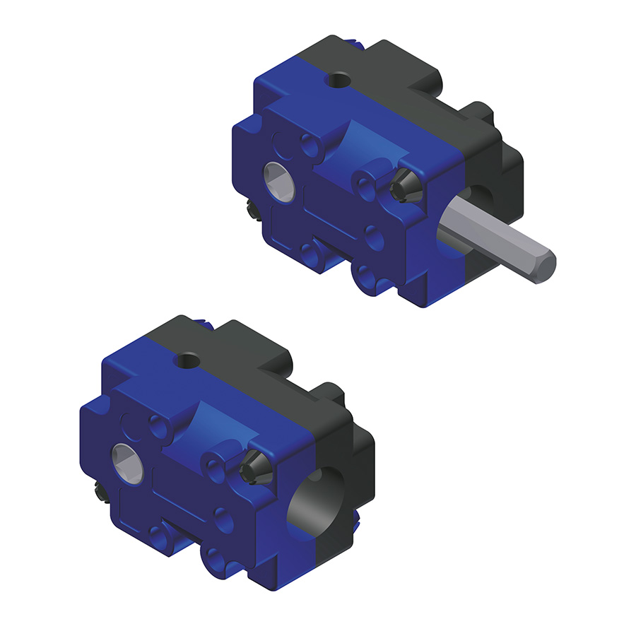 Umlenkgetriebe 3039 Kegelradgetriebe für die Umlenkung einer Drehbewegung im 90° Winkel