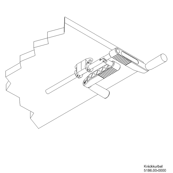 Handkurbel_klappbar_6ktSW6_Zeichnung1 Handkurbel 6kt SW6 90° klappbar Zeichnung1