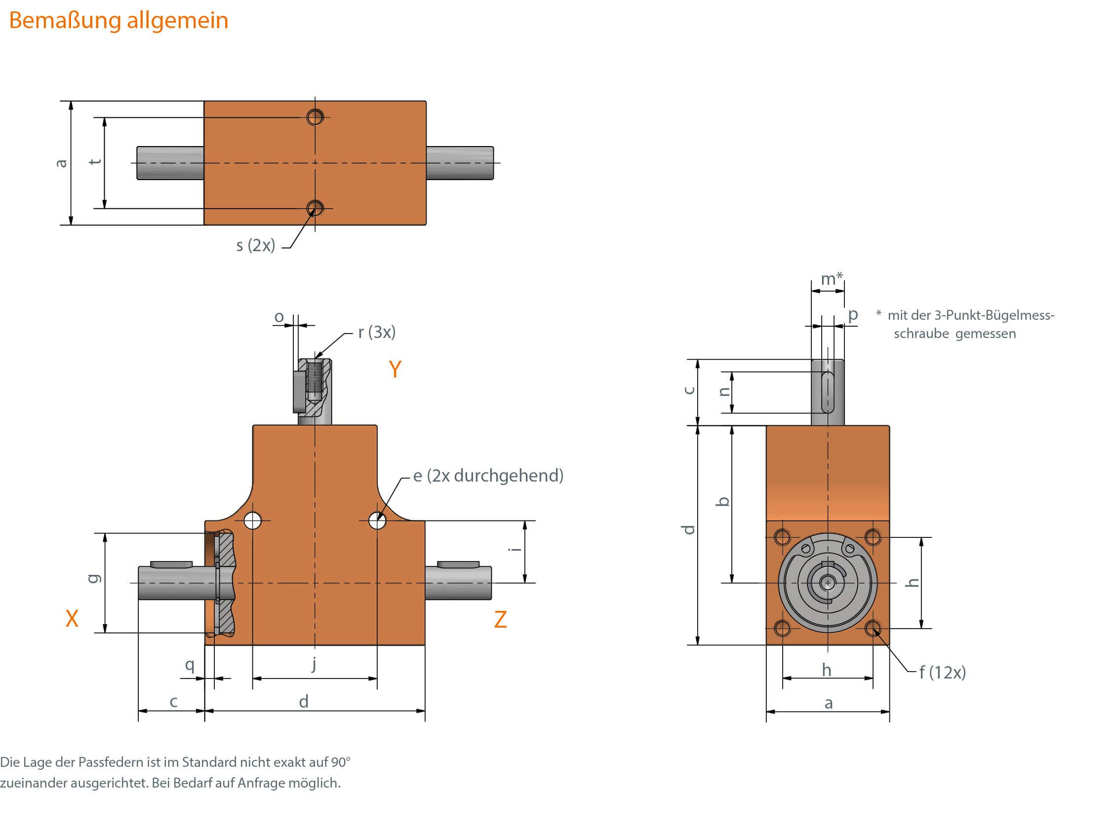 Angular gear Ket-Bee 200X T-Gearbox in synchronization/counter-rotation Angular gear Ket-Bee 200X T-Gearbox in synchronization/counter-rotation
