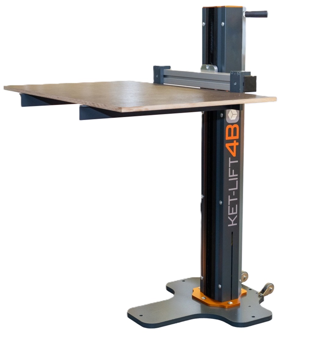 Montageplattform1-1Z7Awu7d5cvj9T Handbetriebenes Kisten-Hubgerät KET-LIFT4BOX mit Montageplattform