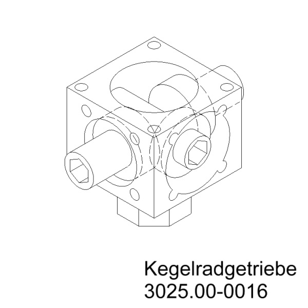 KegelradgetriebeWinkelgetriebe90_3Nm_Zeichnung Kegelradgetriebe Winkelgetriebe 90° 3Nm Zeichnung